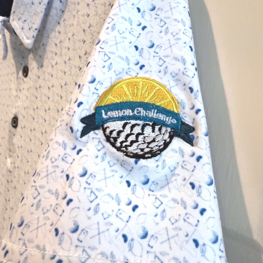 Northwestern Mutual Polo Shirt White Lemon Challenge Athleisure Golf Women Large - Picture 3 of 6